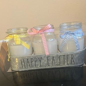 Rae Dunn Set of 3 Flameless Mason Jar Candles